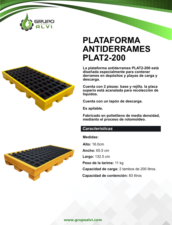 Plataforma Antiderrame PLAT2-200 - Imagen 4