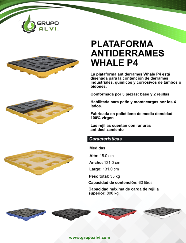 Plataforma Antiderrames WHALE P4 - Imagen 3