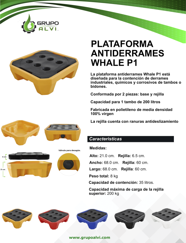 Plataforma Antiderrames WHALE P1 - Imagen 2
