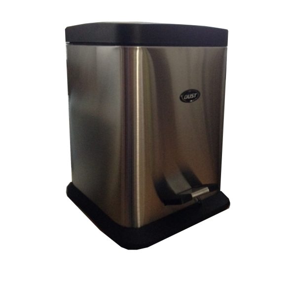 Bote SILVER de acero inoxidable con pedal 20 lts